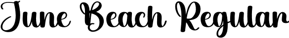 June Beach Regular font - June-Beach.otf