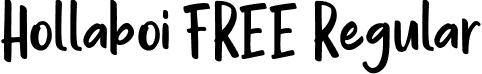 Hollaboi FREE Regular font - Hollaboi FREE.otf