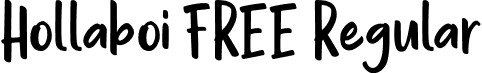 Hollaboi FREE Regular font - Hollaboi FREE.ttf