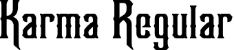 Karma Regular font - Karma-Regular.otf