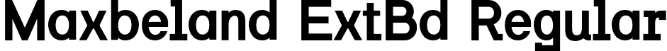 Maxbeland ExtBd Regular font - Maxbeland-ExtraBold.otf