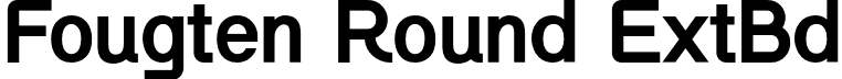 Fougten Round ExtBd font - FougtenRound-ExtraBold.otf