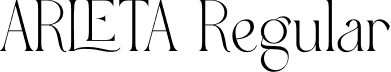 ARLETA Regular font - arleta.otf