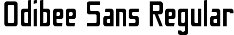 Odibee Sans Regular font - OdibeeSans-Regular.ttf