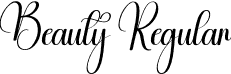 Beauty Regular font - Beauty.otf