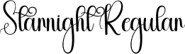 Starnight Regular font - Starnight.otf