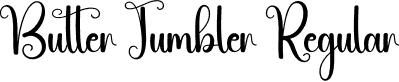 Butter Tumbler Regular font - Butter-Tumbler.otf