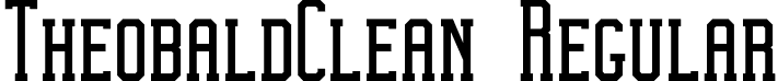 TheobaldClean Regular font - Theobald_Clean.ttf