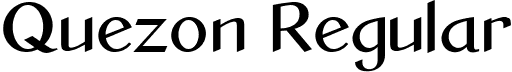 Quezon Regular font - Quezon.ttf