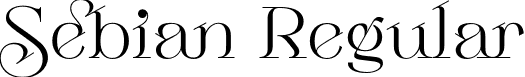 Sebian Regular font - Sebian.otf