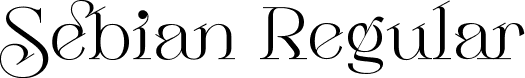 Sebian Regular font - Sebian.ttf