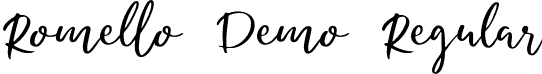 Romello Demo Regular font - Romello.ttf