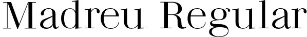 Madreu Regular font - Madreu.otf