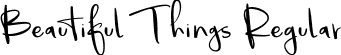 Beautiful Things Regular font - Beautiful Things Demo.ttf