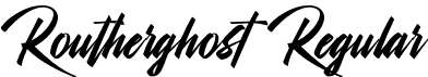 Routherghost Regular font - Routherghost.otf