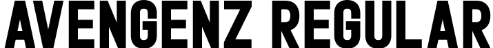 Avengenz Regular font - Avengenz.otf