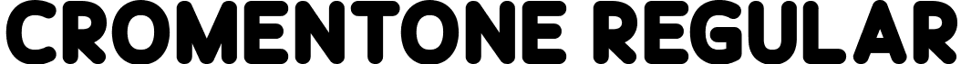 Cromentone Regular font - Cromentone.otf