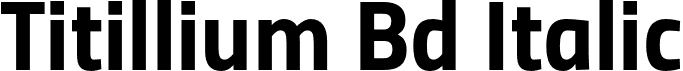 Titillium Bd Italic font - Titillium-BoldUpright.otf