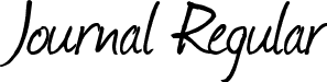 Journal Regular font - journal.ttf