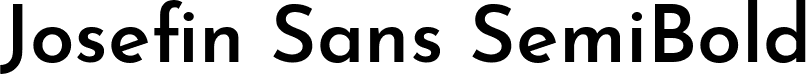 Josefin Sans SemiBold font - JosefinSans-SemiBold.ttf