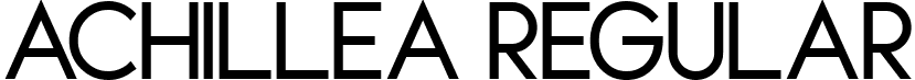 Achillea Regular font - Achillea.otf