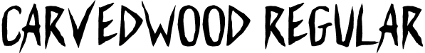 CARVEDWOOD Regular font - CARVEDWOOD.otf