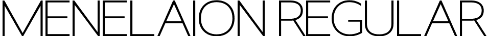 Menelaion Regular font - Menelaion.otf