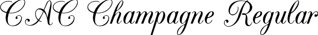 CAC Champagne Regular font - cac_champagne.ttf