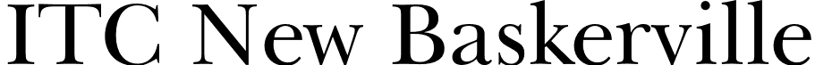 ITC New Baskerville font - ITC New Baskerville.ttf