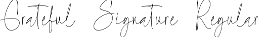 Grateful Signature Regular font - Grateful Signature.ttf