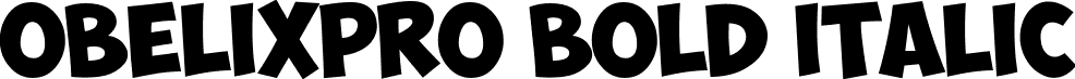 ObelixPro Bold Italic font - ObelixProBIt-cyr.ttf