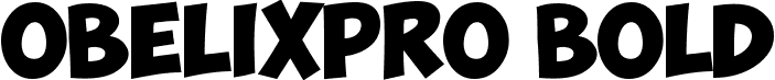 ObelixPro Bold font - ObelixProB-cyr.ttf