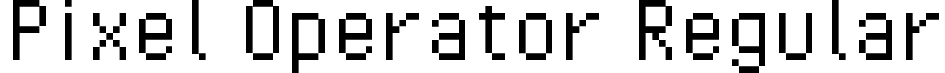 Pixel Operator Regular font - PixelOperator.ttf