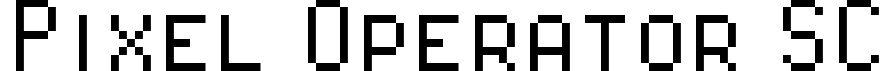 Pixel Operator SC font - PixelOperatorSC.ttf