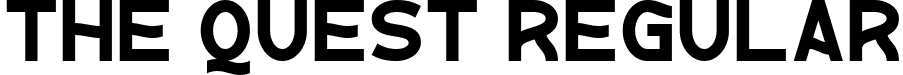 The Quest Regular font - The Quest.ttf