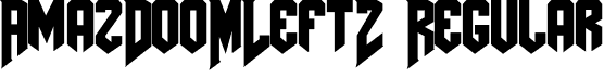 AmazDooMLeft2 Regular font - AmazDooMLeft2.ttf