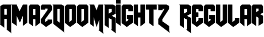 AmazDooMRight2 Regular font - AmazDooMRight2.ttf