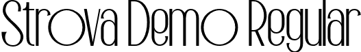 Strova Demo Regular font - Strova Demo.otf