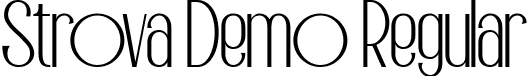 Strova Demo Regular font - Strova Demo.ttf