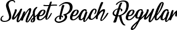 Sunset Beach Regular font - Sunset Beach Personal Use.ttf