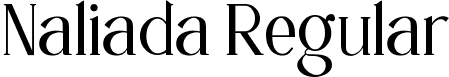 Naliada Regular font - NaliadaRegular.ttf