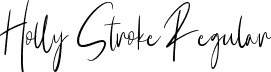 Holly Stroke Regular font - Holly Stroke - Demo.otf