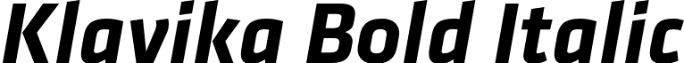 Klavika Bold Italic font - klavika-bold-italic.otf