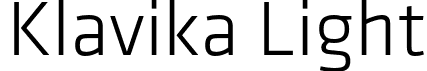 Klavika Light font - klavika-light.otf