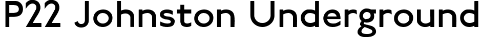 P22 Johnston Underground font - P22 Johnston Underground Regular.ttf