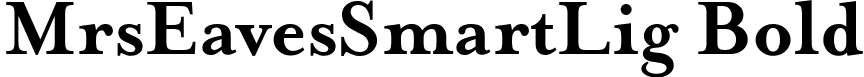 MrsEavesSmartLig Bold font - MRSEA~10.TTF