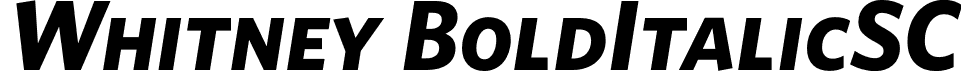 Whitney BoldItalicSC font - whitney-bolditalicsc.otf