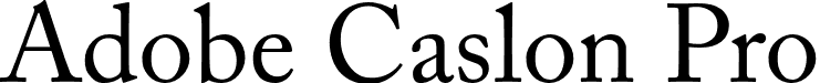 Adobe Caslon Pro font - ACaslonPro-Regular.otf