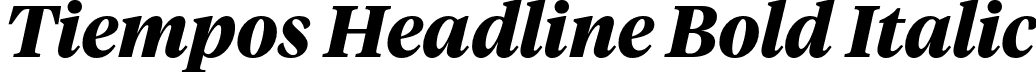 Tiempos Headline Bold Italic font - TiemposHeadline-BoldItalic.otf