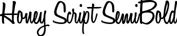 Honey Script SemiBold font - HoneyScript-SemiBold.ttf